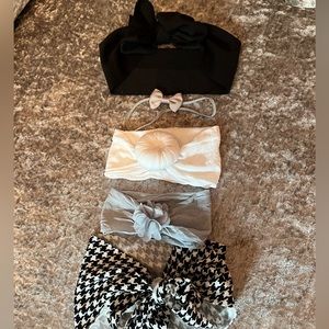 5 Assorted girls baby/ toddler headbands